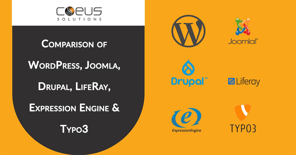 Comparison Between WordPress, Joomla, Drupal, Liferay, Expression Engine, and Type 3